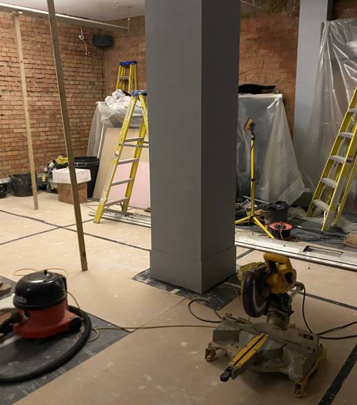 Post construction cleaning of a commercial Gym in London